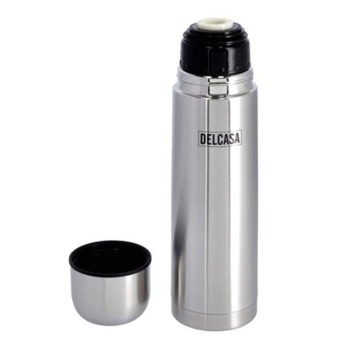 DELCASA Stainless Steel Vacuum Insulated Water Bottle - 1l33.5oz Flask with Thermos Technology