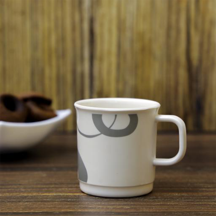 DELCASA Stylish 320ml Melamineware Coffee Mug  Durable, Chip Resistant, BPA-Free, Dishwasher Safe