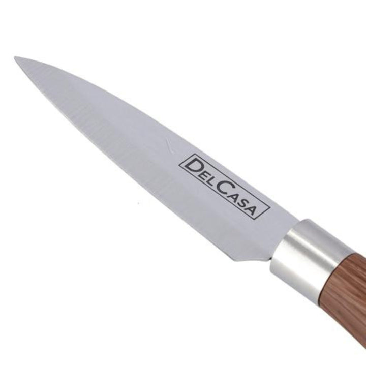 DELCASA Ultra Sharp Stainless Steel All Purpose Small Kitchen Knife - Perfect for Pairing - 8.89cm