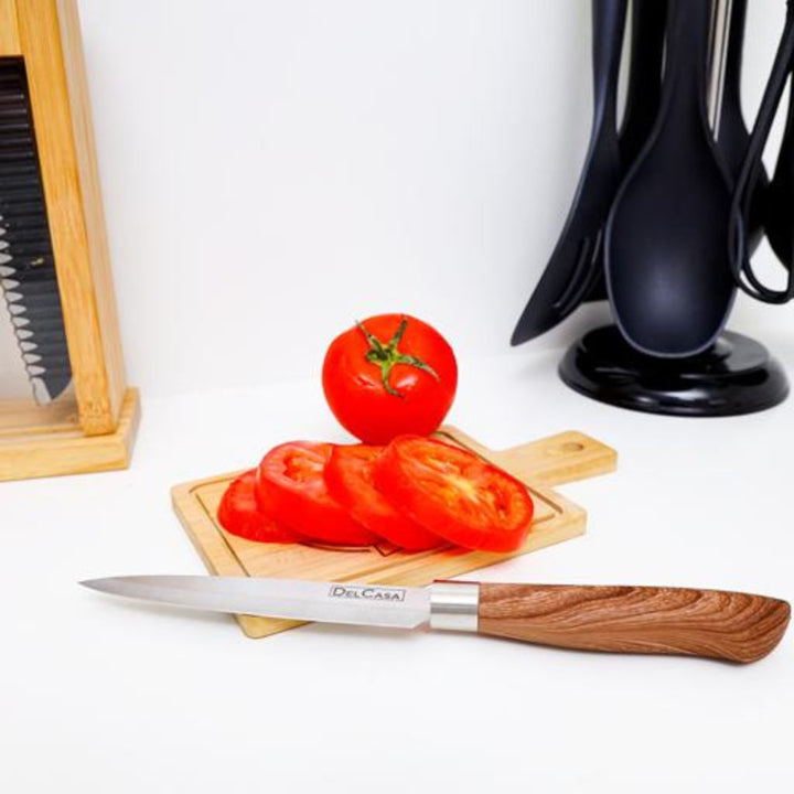 DELCASA Ultra Sharp Stainless Steel All Purpose Small Kitchen Knife with 12.7cm Blade - Perfect for Kitchen Utility