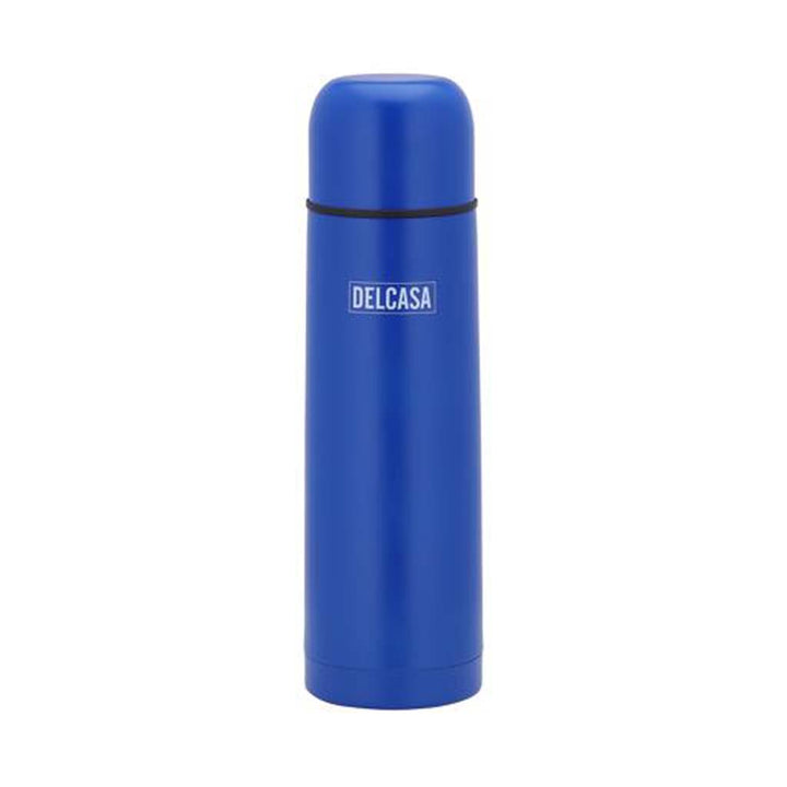 DELCASA Vacuum Bottle 500ml, Stainless Steel Double Wall, Portable & Leak-Proof, for Hot & Cold Drinks, Ideal for Camping, Hiking.