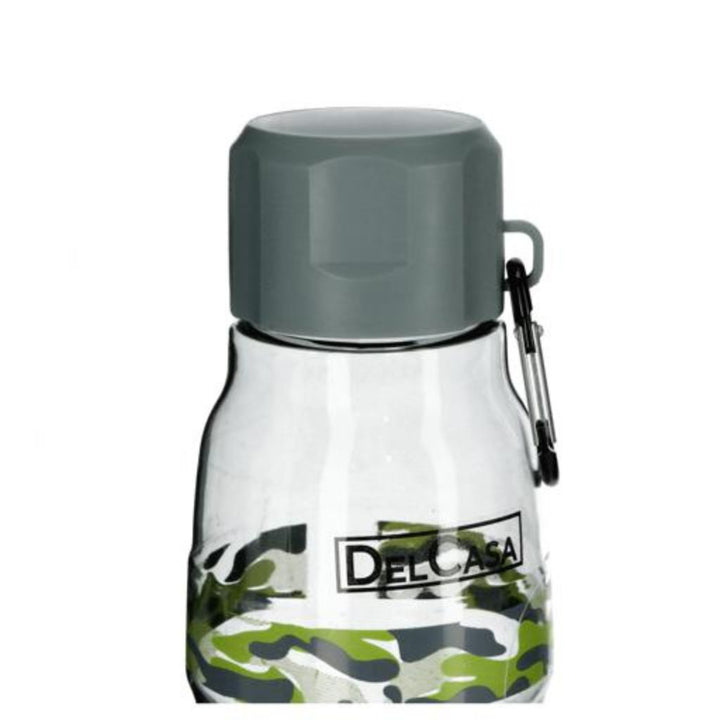 DELCASA Water Bottle with Portable Cap - Lead-Free and Perfect for Travel - 0.5L