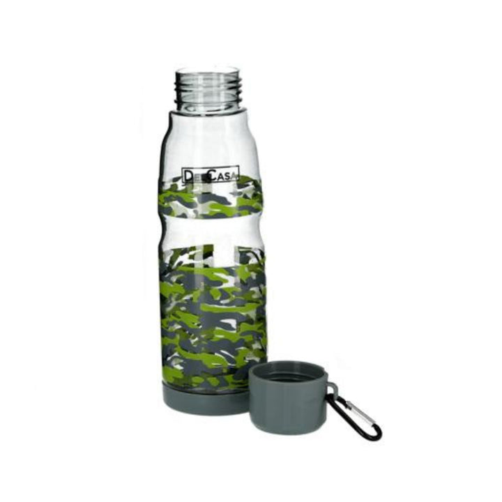 DELCASA Water Bottle with Portable Cap - Lead-Free and Perfect for Travel - 0.7L