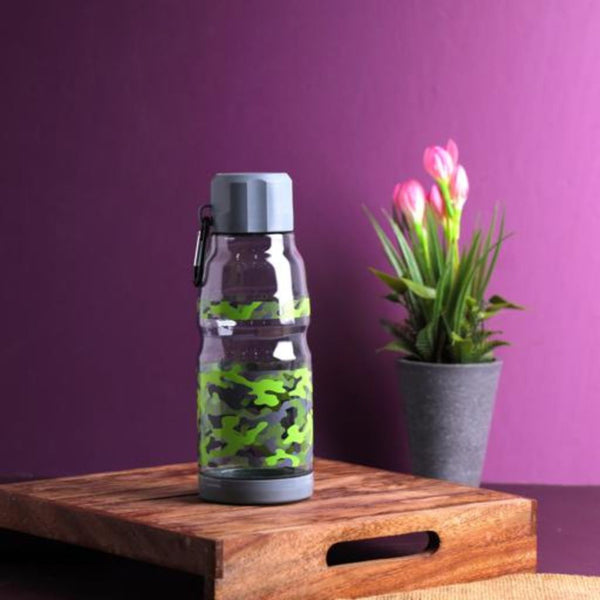 DELCASA Water Bottle with Portable Cap - Lead-Free and Perfect for Travel - 0.5L