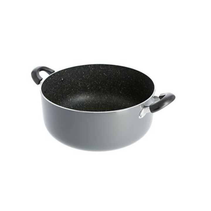 Delcasa 24Cm Non-Stick Casserole Stock Pot With Glass Lid - Aluminium Cookware Pan Induction Safe