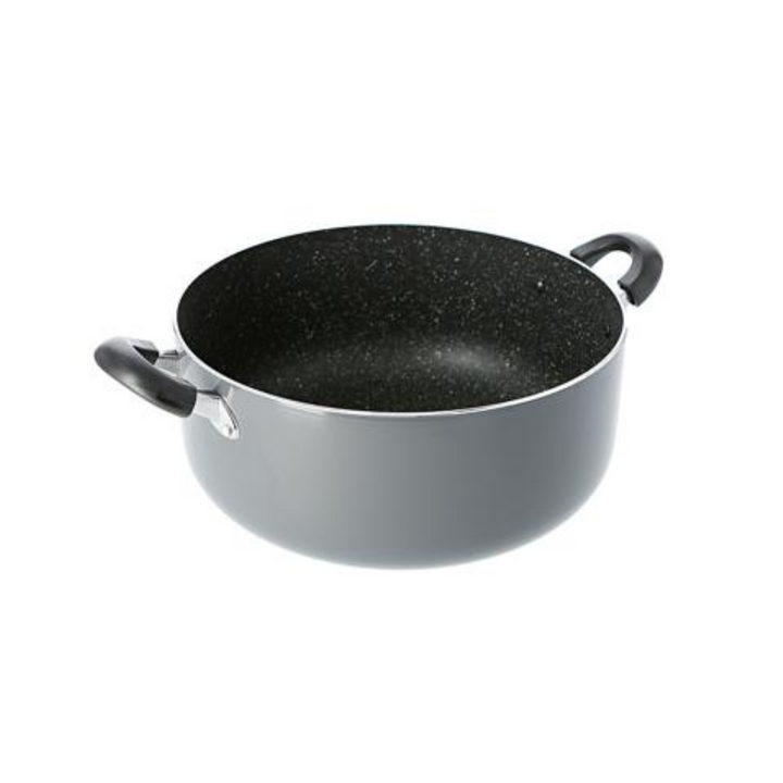 Delcasa 24Cm Non-Stick Casserole Stock Pot With Glass Lid - Aluminium Cookware Pan Induction Safe