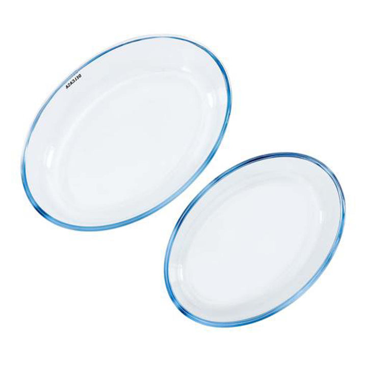 Delcasa Oval Glass Bakeware Set (2 pcs)