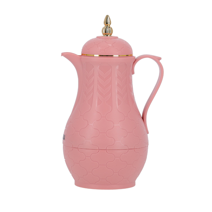 Double Wall Vacuum Flask Pink Glass Inner 1L