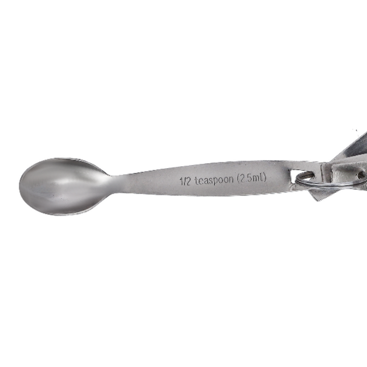 Durable Measuring Spoon Set Silver 4 Piece