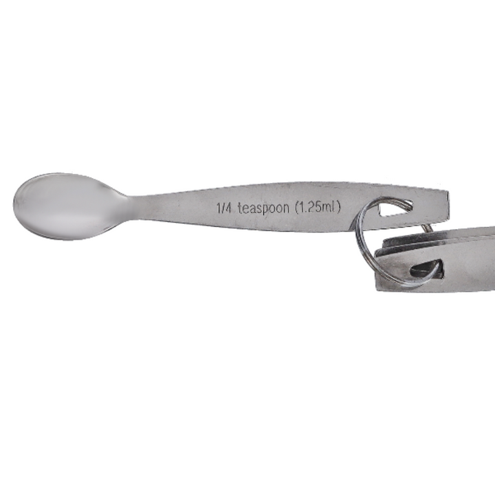 Durable Measuring Spoon Set Silver 4 Piece