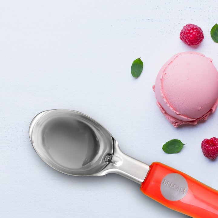 Durable Stainless Steel Ice Cream Scoop -Silver and Red Online in UAE 21X4.2CM