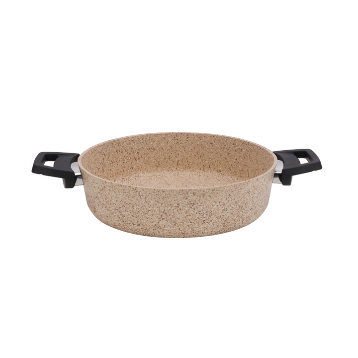 Gabbro Granite Coated Cookware Set, Aluminium Pot and Pan 