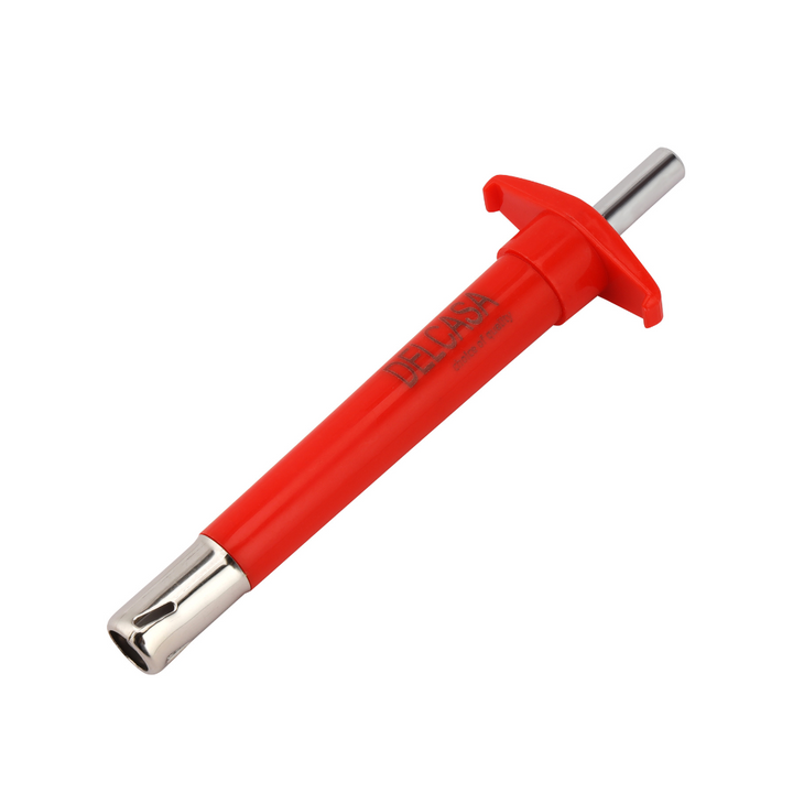 Gas Lighter made from ABS and stainless steel red color