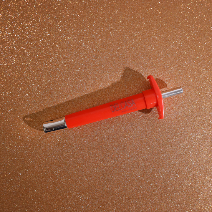 Gas Lighter made from ABS and stainless steel red color