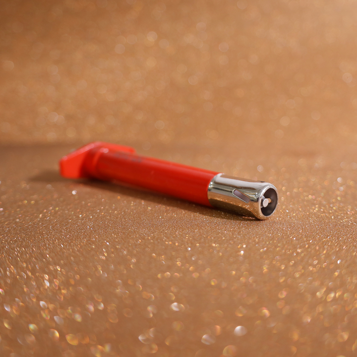 Gas Lighter made from ABS and stainless steel red color