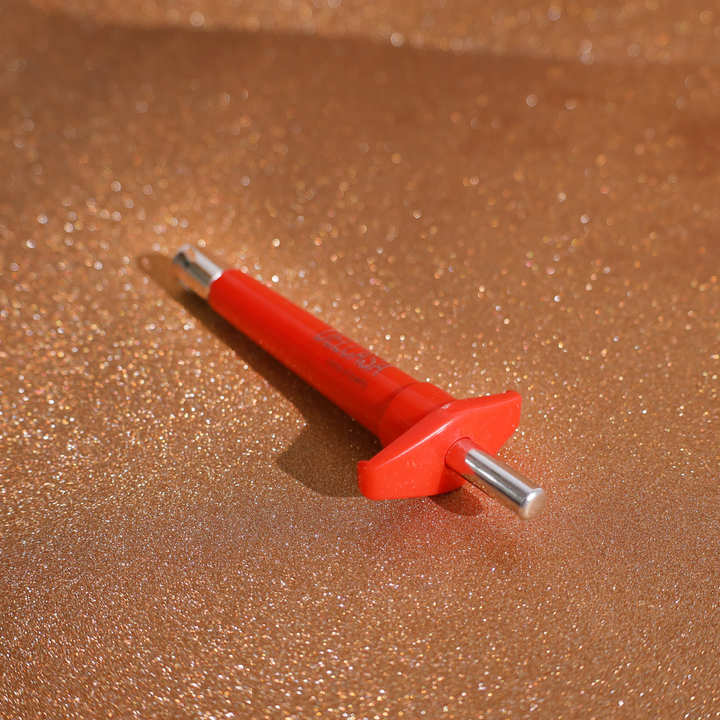 Gas Lighter made from ABS and stainless steel red color