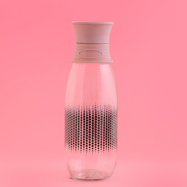 Glass Bottle with Lid, BPA-Free 
