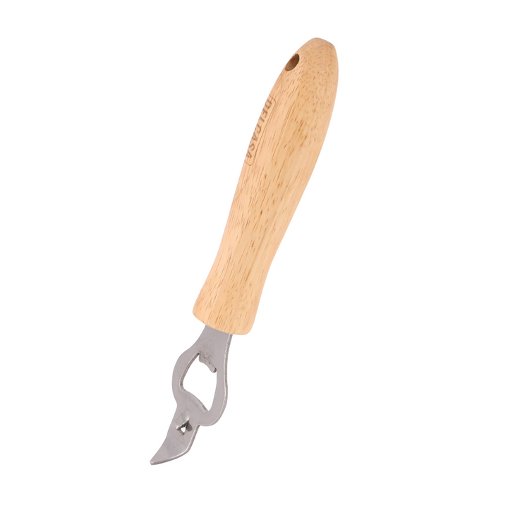 High-Quality Stainless Steel Opener with Wooden Handle