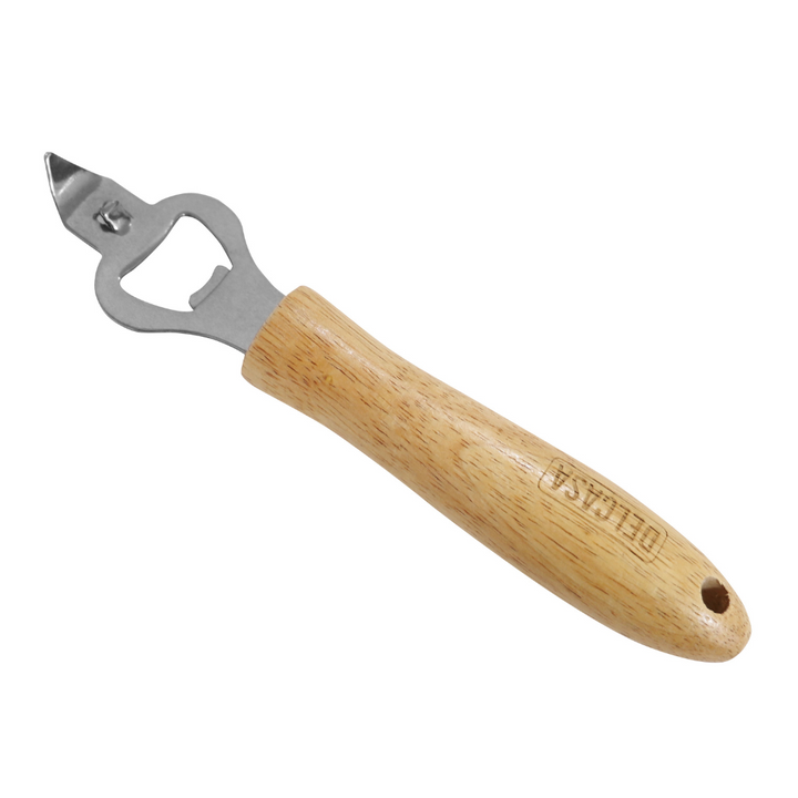 High-Quality Stainless Steel Opener with Wooden Handle