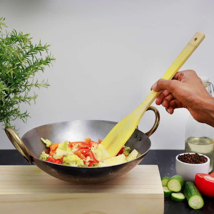 Iron Kadai with Deep Round Bottom & Strong Handle 