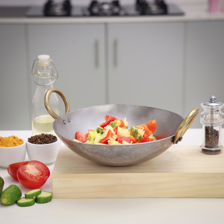 Iron Kadai with Deep Round Bottom & Strong Handle Iron Kadai with Deep Round Bottom & Strong Handle 