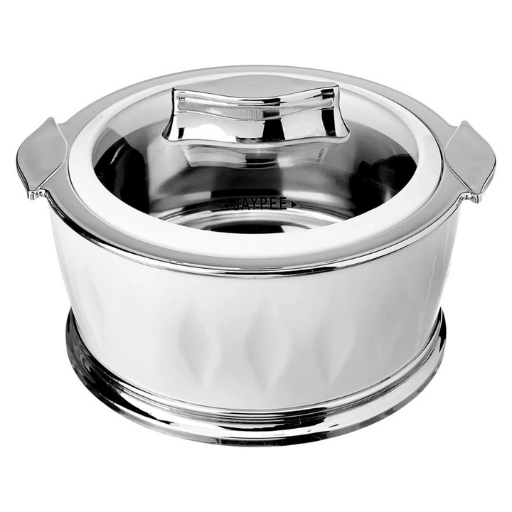 AYPEE Dazzle Thermal Insulated Hot Pot Casserole Set (1L, 1.5L, 2L) in White