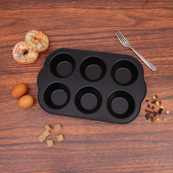 Jumbo Muffin Pan & Baking Pan Made from Food Grade Material 6 Cups