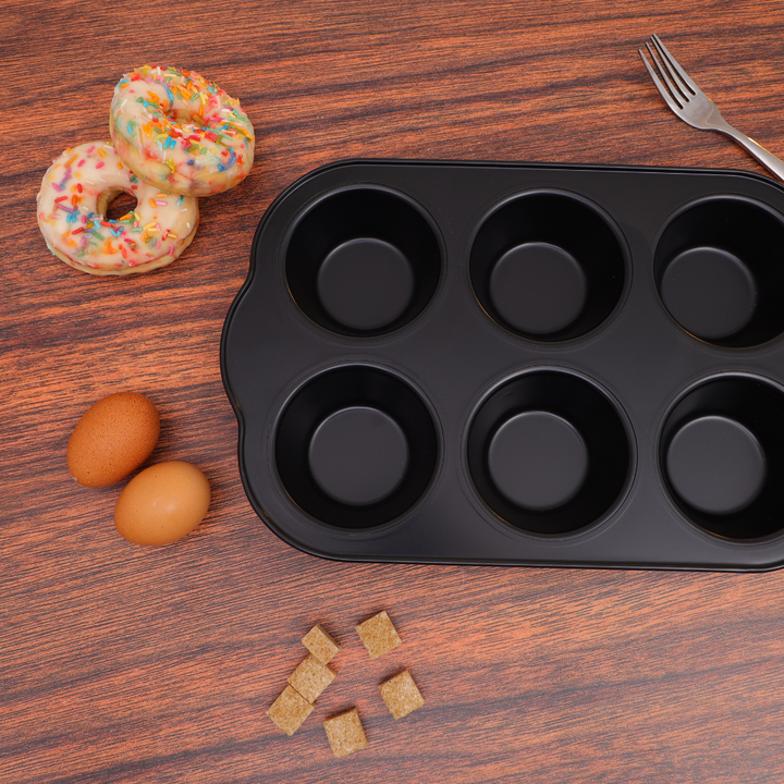 Jumbo Muffin Pan & Baking Pan Made from Food Grade Material 6 Cups