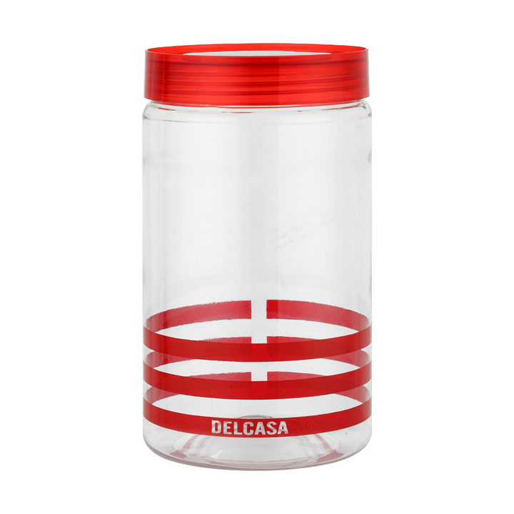 Lightweight Plastic Canister Set Red 4 PCS