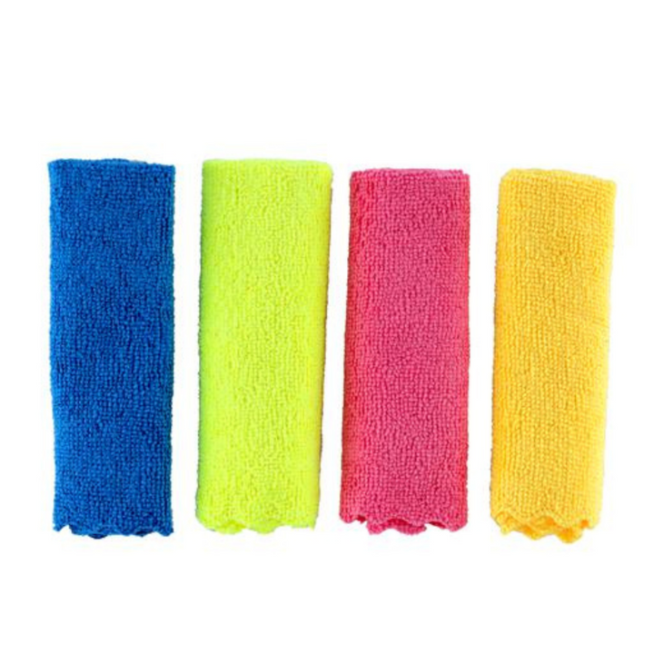 Microfiber Cloth Set, High-Quality 4Pcs