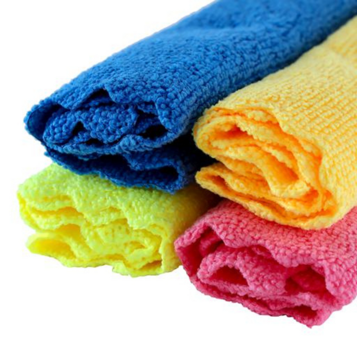 Microfiber Cloth Set, High-Quality 4Pcs