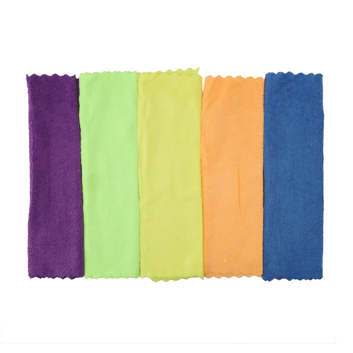 Microfiber Cloth Set, High-Quality Cleaning Cloths 5Pcs