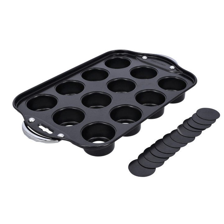 Muffin Pan with Loose Base, Mini Bakeware 12 CUPS