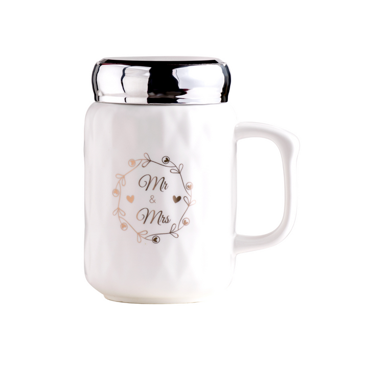 New Bone Travel Mug with Vinyl Cover, 400ML