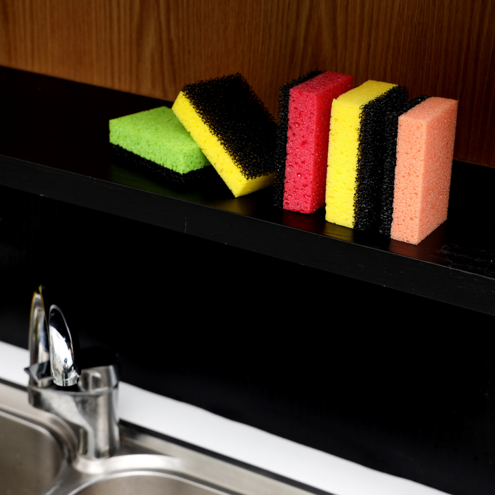 Non-Scratch Sponge Scrubber Set, Double-Sided Scrubbing Sponges