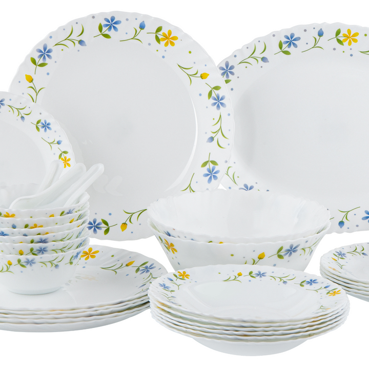 Opalware Dinner Set Lightweight Chip Resistant 33pcs