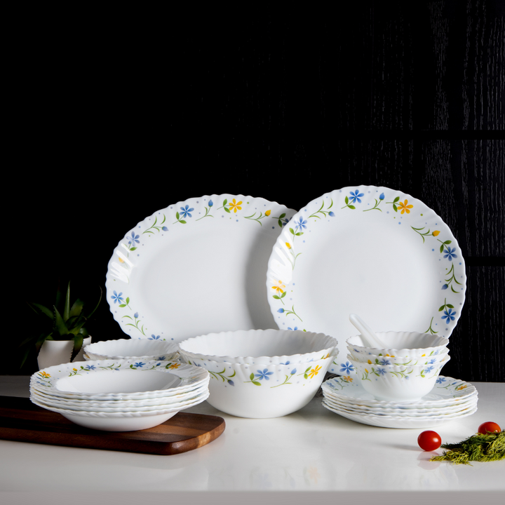 Opalware Dinner Set Lightweight Chip Resistant 33pcs