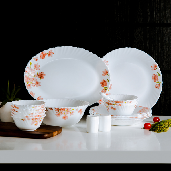 Opalware Dinner Set Lightweight Chip Resistant 42pcs