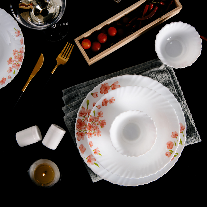 Opalware Dinner Set Lightweight Chip Resistant 42pcs