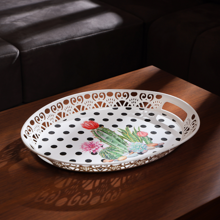 Oval Plastic Tray Serve in style and impress
