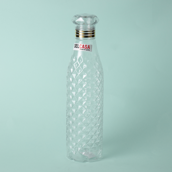 Pet Bottle with Diamond Cap, BPA-Free, Leak-Resistant, and Portable 