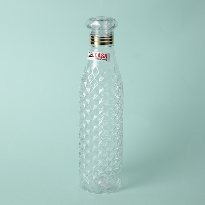 Pet Bottle with Diamond Cap, BPA-Free, Leak-Resistant, and Portable 