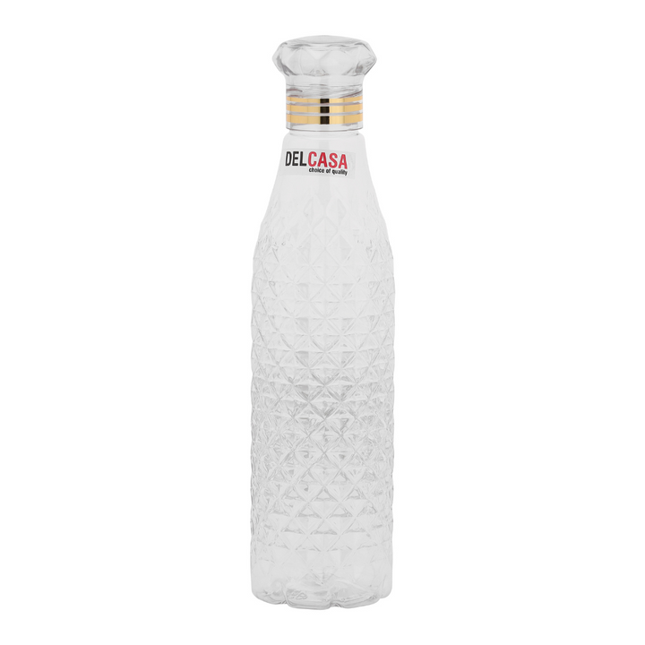 Pet Bottle with Diamond Cap, BPA-Free, Leak-Resistant, and Portable 