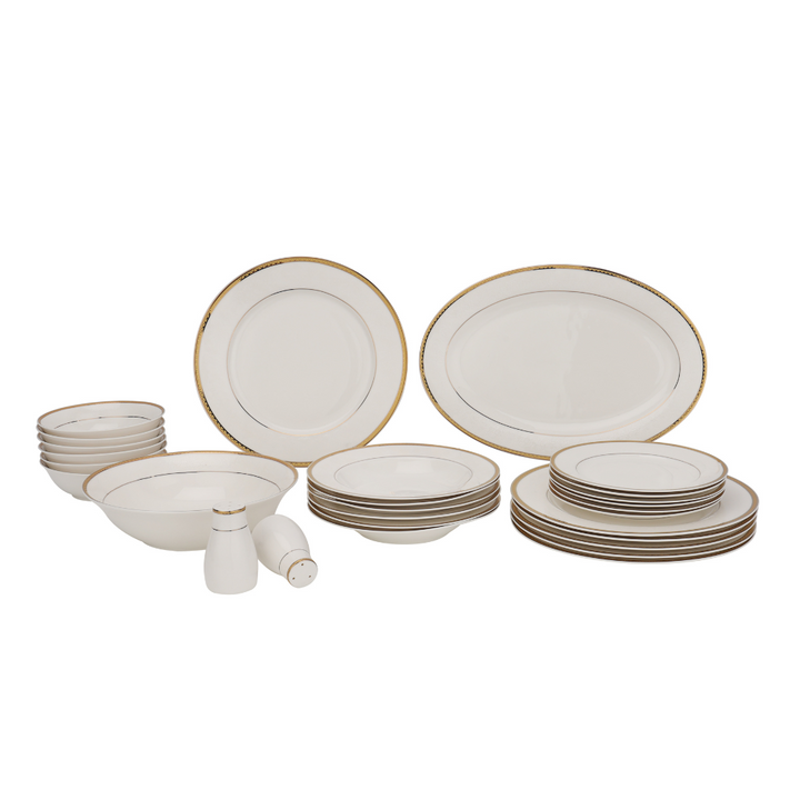 Premium Bone China Dinner Set, 28Pcs