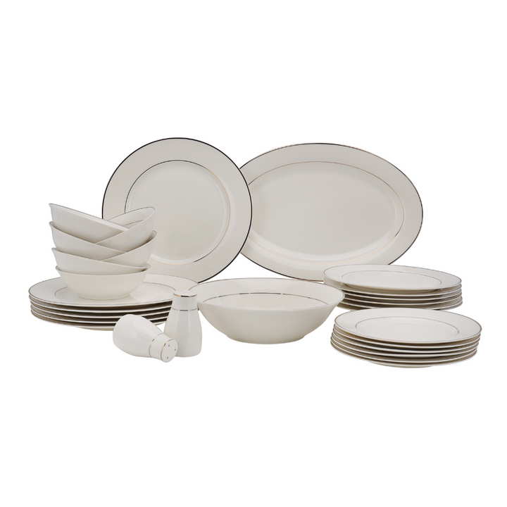 Premium Bone China Dinner Set, 28Pcs