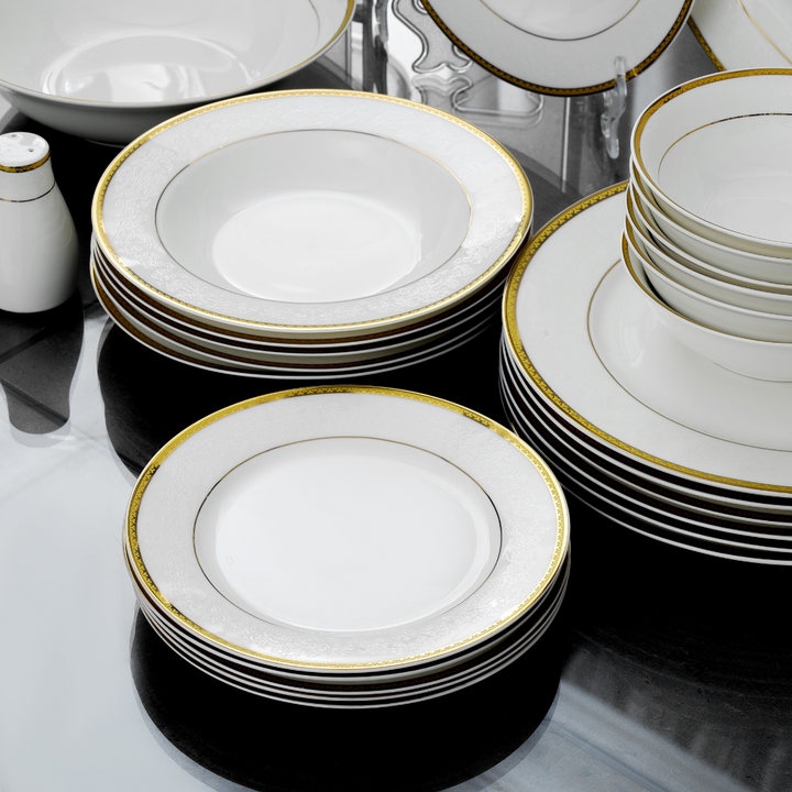 Premium Bone China Dinner Set, 28Pcs