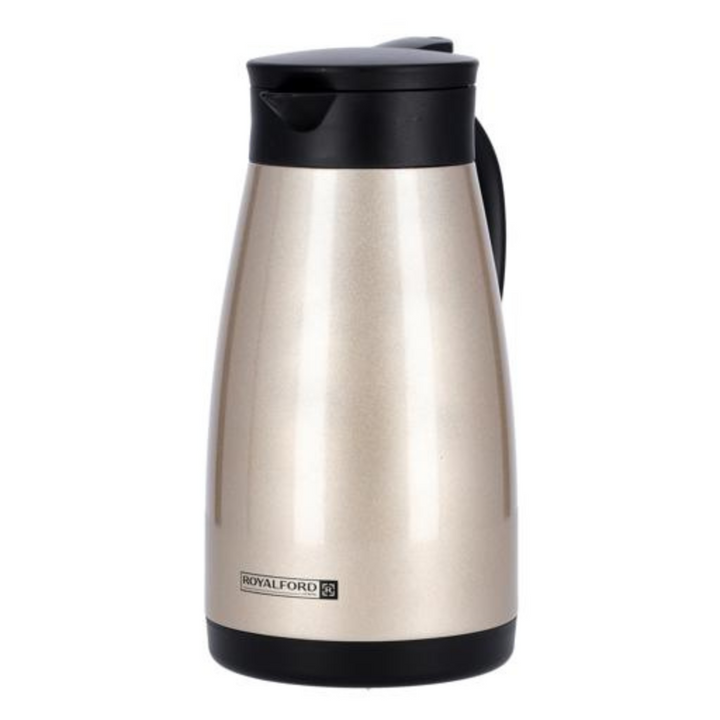 ROYALFORD 1.5L Portable Coffee Pot - Thermos with Insulated Heat Retention for Hot/Cold Beverages