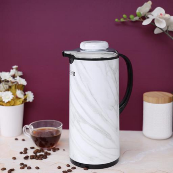 ROYALFORD 1.9L Marble Design Double Wall Vacuum Flask with Long Hour Heat Insulation