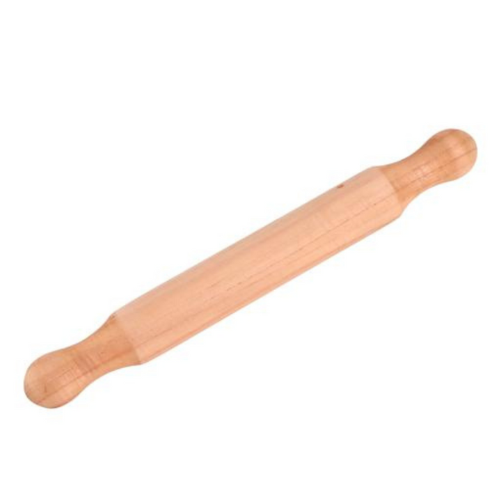 ROYALFORD 26cm Bamboo Rolling Pin with Non-Stick and Bamboo Handle