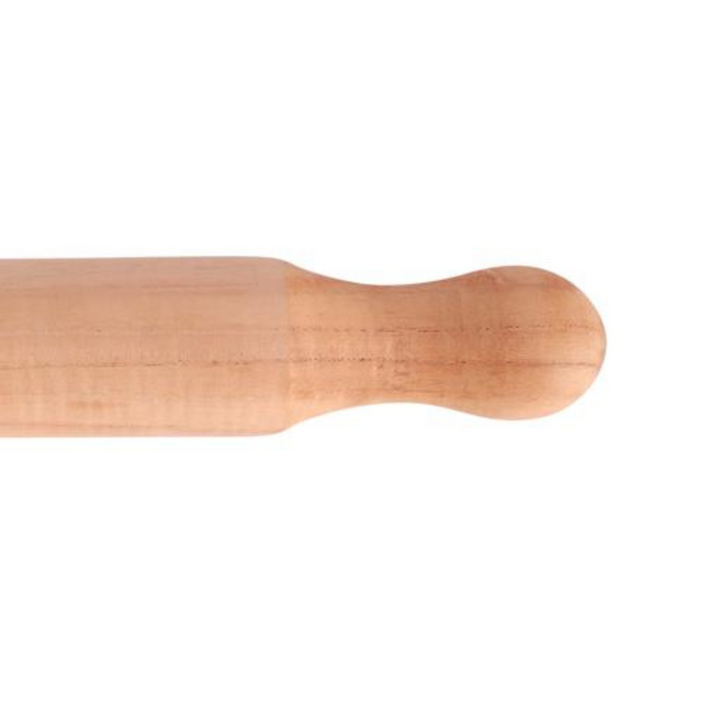 ROYALFORD 26cm Bamboo Rolling Pin with Non-Stick and Bamboo Handle